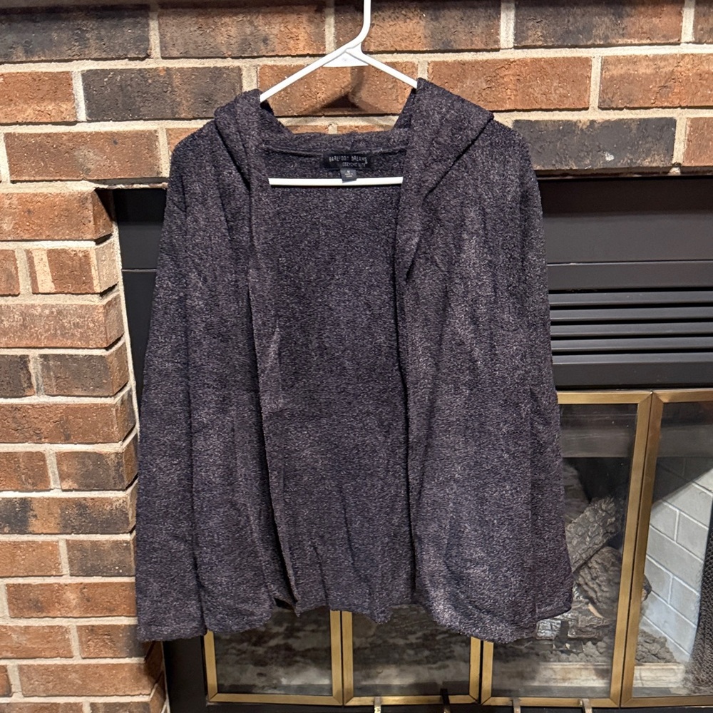 Barefoot Dreams Cozy Chic Lite Charcoal Cardigan